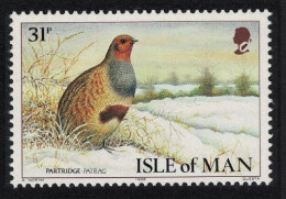 Isle Of Man Grey Partridge Bird 31p 1988 MNH SG#398 - Isla De Man