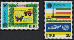 Ireland Butterfly Fish Tractor Flag Europa 2v 1986 MNH SG#635-636 - Unused Stamps