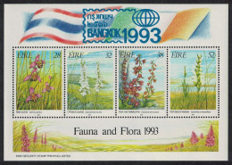 Ireland Irish Orchid MS Rare Type 1993 MNH MI#Block 10 II - Unused Stamps