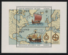 Iceland 500th Anniversary Of Discovery Of America By Columbus MS 1992 MNH SG#MS787 - Nuevos
