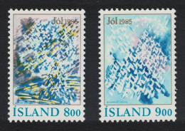 Iceland Christmas 2v 1985 MNH SG#671-672 - Unused Stamps