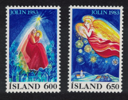 Iceland Christmas 2v 1983 MNH SG#637-638 - Unused Stamps