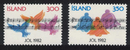 Iceland Christmas 2v 1982 MNH SG#620-621 - Unused Stamps
