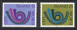 Iceland Europa 2v 1973 MNH SG#502-503 - Nuevos