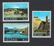 Iceland Landscapes 2nd Series 3v 1970 MNH SG#465-467 - Unused Stamps