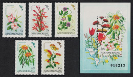 Hungary Flowers Of The Americas 5v+MS 1991 MNH SG#4016-MS4021 - Nuevos