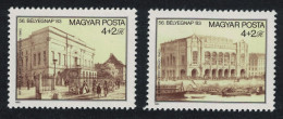 Hungary Engravings Of Budapest Buildings 2v 1983 MNH SG#3515-3516 - Ungebraucht