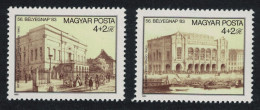 Hungary Engravings Of Budapest Buildings 2v 1983 MNH SG#3515-3516 - Nuovi