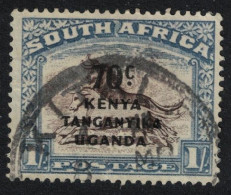 KUT Black And Blue Wildebeest Wild Animals T2 1941 Canc SG#154 - Kenya, Oeganda & Tanganyika