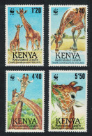 Kenya WWF Reticulated Giraffe 4v 1989 MNH SG#501-504 MI#481-484 Sc#491-494 - Kenya (1963-...)