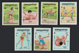 Kampuchea Olympic Games Los Angeles 7v 1984 MNH SG#526-532 - Kampuchea