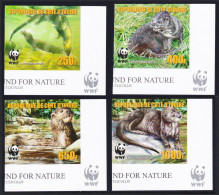 Ivory Coast WWF Speckle-throated Otter 4v IMPERF Reprint Corners 2005 MNH MI#1353B-1356B - Costa De Marfil (1960-...)