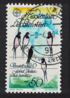 Liechtenstein Barn Swallows Singing Birds Europa CEPT 1986 Canc SG#892 - Usados