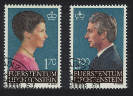 Liechtenstein Princess Marie Crown Prince Hans Adam 2v 1984 CTO SG#856-857 - Gebraucht