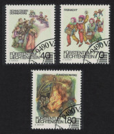 Liechtenstein Shrovetide And Lent Customs 3v 1983 CTO SG#813-815 - Gebraucht