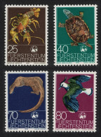 Liechtenstein Birds Crayfish Turtle Otter WWF Endangered Species 4v 1976 MNH SG#630-633 MI#644-647 Sc#583-586 - Unused Stamps