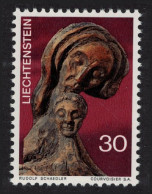 Liechtenstein 'Mother And Child' Sculpture By R. Schadler Christmas 1970 MNH SG#528 - Ongebruikt