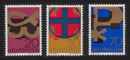 Liechtenstein Christian Symbols 3v 1967 MNH SG#472-474 - Unused Stamps