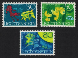 Liechtenstein Sagas 2nd Series 3v 1968 MNH SG#492-494 - Neufs