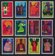 Liechtenstein Patrons Of The Church 12v 1967 MNH SG#477-488 - Unused Stamps