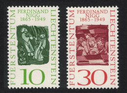 Liechtenstein Birth Centenary Of Ferdinand Nigg Painter 2v 1965 MNH SG#448-449 - Ungebraucht