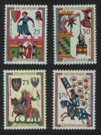Liechtenstein Minnesingers 3rd Issue 4v 1963 MNH SG#428-431 - Unused Stamps