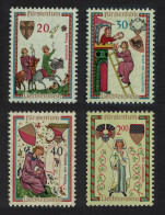 Liechtenstein Minnesingers 2nd Issue 4v 1962 MNH SG#415-418 - Nuovi