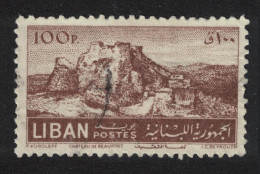 Lebanon Beaufort Castle 100p KEY VALUE 1952 Canc SG#453 MI#472 - Libano