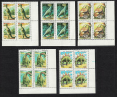 Laos Dinosaurs Prehistoric Animals 5v Corner Blocks Of 4 1995 MNH SG#1429-1433 Sc#1208-1212 - Laos