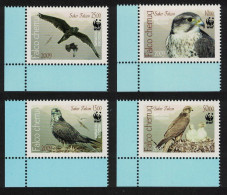 Kyrgyzstan WWF Saker Falcon Birds Endangered Species 4v Corners 2009 MNH SG#430-433 - Kirghizstan