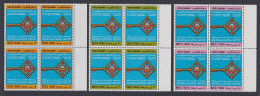 Kuwait New Health Establishments 3v Blocks Of 4 Margins 1984 MNH SG#1024-1026 Sc#936-938 - Kuwait