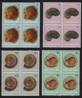 Luxembourg Fossils Museum 4v Blocks Of 4 1984 MNH SG#1138-1141 MI#1107-1110 - Ongebruikt