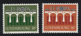 Luxembourg Bridge Europa CEPT 25th Anniversary 2v 1984 MNH SG#1131-1132 MI#1098-1099 - Neufs