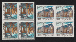 Luxembourg Tourism 2v Blocks Of 4 1983 MNH SG#1114-1115 MI#1081-1082 - Unused Stamps