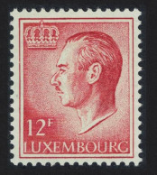 Luxembourg Grand Duke Jean 12f. Red Fluor Paper 1983 MNH SG#767 MI#920yb - Nuovi