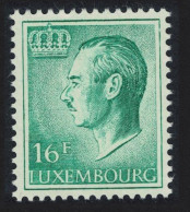 Luxembourg Grand Duke Jean 16f. Green Phosphor Paper 1982 MNH SG#767b  MI#1051ya - Nuovi