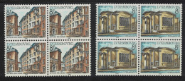 Luxembourg Synagogue State Museum 2v Blocks Of 4 1982 MNH SG#1090-1091 - Neufs