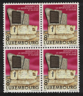 Luxembourg Deportation Monument Block Of 4 T1 1982 MNH SG#1096 MI#1062 - Nuovi