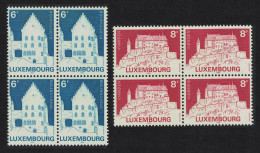 Luxembourg Classified Monuments 2v Blocks Of 4 1982 MNH SG#1092-1093 - Ongebruikt