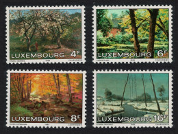 Luxembourg Paintings Landscapes Through The Four Seasons 4v 1982 MNH SG#1081-1084 MI#1046-1049 - Nuevos