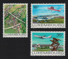 Luxembourg Cessna Boeing Gliders Aviation 3v 1981 MNH SG#1072-1074 MI#1037-1039 - Ongebruikt