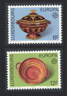 Luxembourg Europa CEPT 19th Century Pottery 2v 1976 MNH SG#968-969 MI#928-929 Sc#585-586 - Unused Stamps