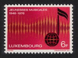 Luxembourg 30th Anniversary Of Jeunesses Musicales Youth Music Association 1976 MNH SG#972 - Nuovi