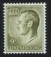 Luxembourg Grand Duke Jean 9f. Green Phosphor Paper 1975 MNH SG#766 MI#919ya - Nuovi