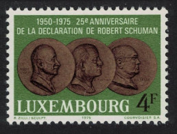 Luxembourg European Unity Declaration Block Of 4 1975 MNH SG#952 MI#909 - Ungebraucht