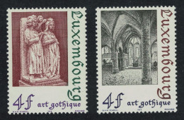 Luxembourg Gothic Architecture 2v 1974 MNH SG#931-932 - Nuovi