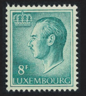 Luxembourg Grand Duke Jean 8f. Blue Normal Paper 1971 MNH SG#765c  MI#831x - Neufs