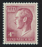 Luxembourg Grand Duke Jean 4f. Purple Normal Paper 1971 MNH SG#764 MI#829x - Nuovi