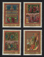 Luxembourg Medieval Miniatures 4v 1971 MNH SG#868-871 MI#820-823 - Nuovi