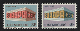 Luxembourg Colonnade Europa 2v 1969 MNH SG#836-837 MI#771-772 - Nuevos